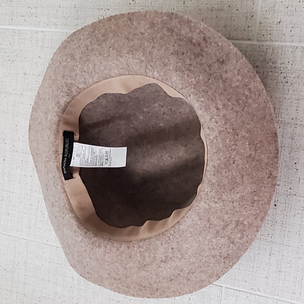 Banana Republic 100% Wool Fedora Hat, Neutral Brown, M/L, NEVER WORN! - Picture 6 of 14